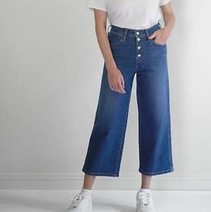 Levi's mile high cropped wide leg jeans